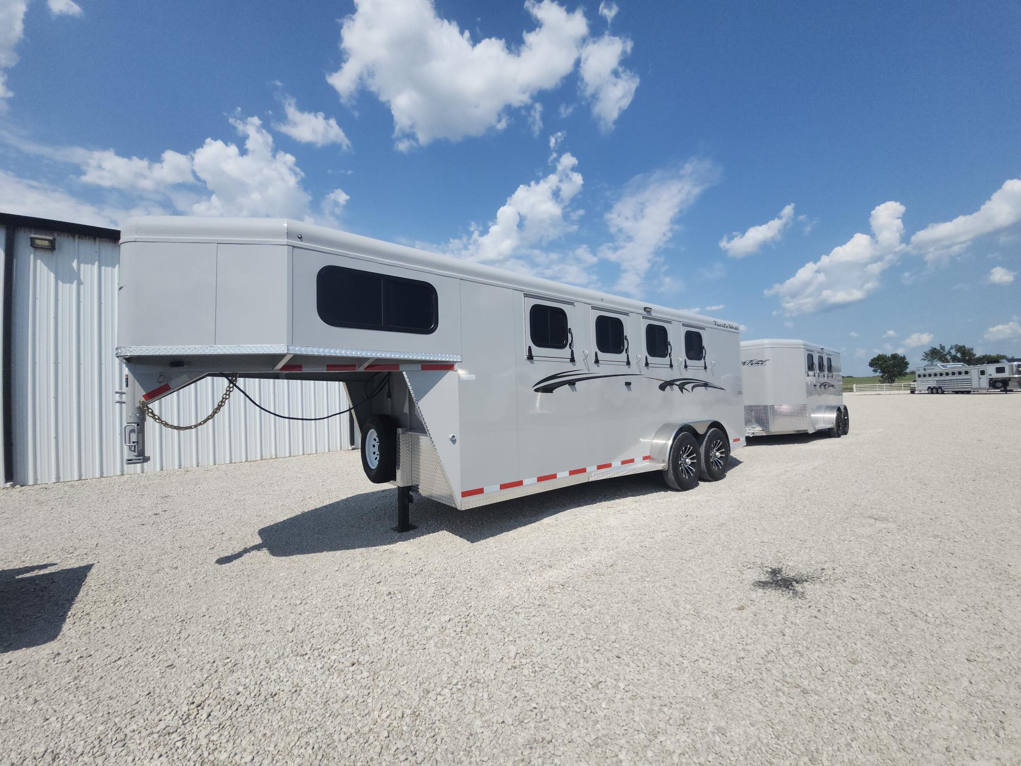 2027 Trails West 4 Horse Slant Load Gooseneck Trailer